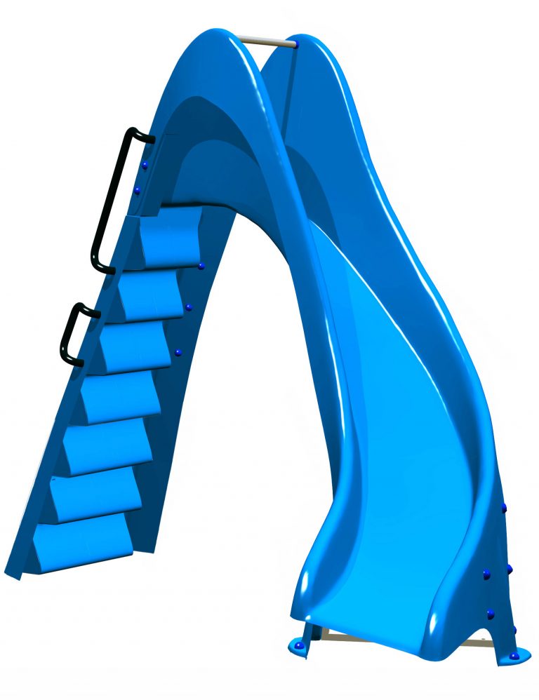 Toboggan de piscine 175 cm Courbé à droite Parkn'play